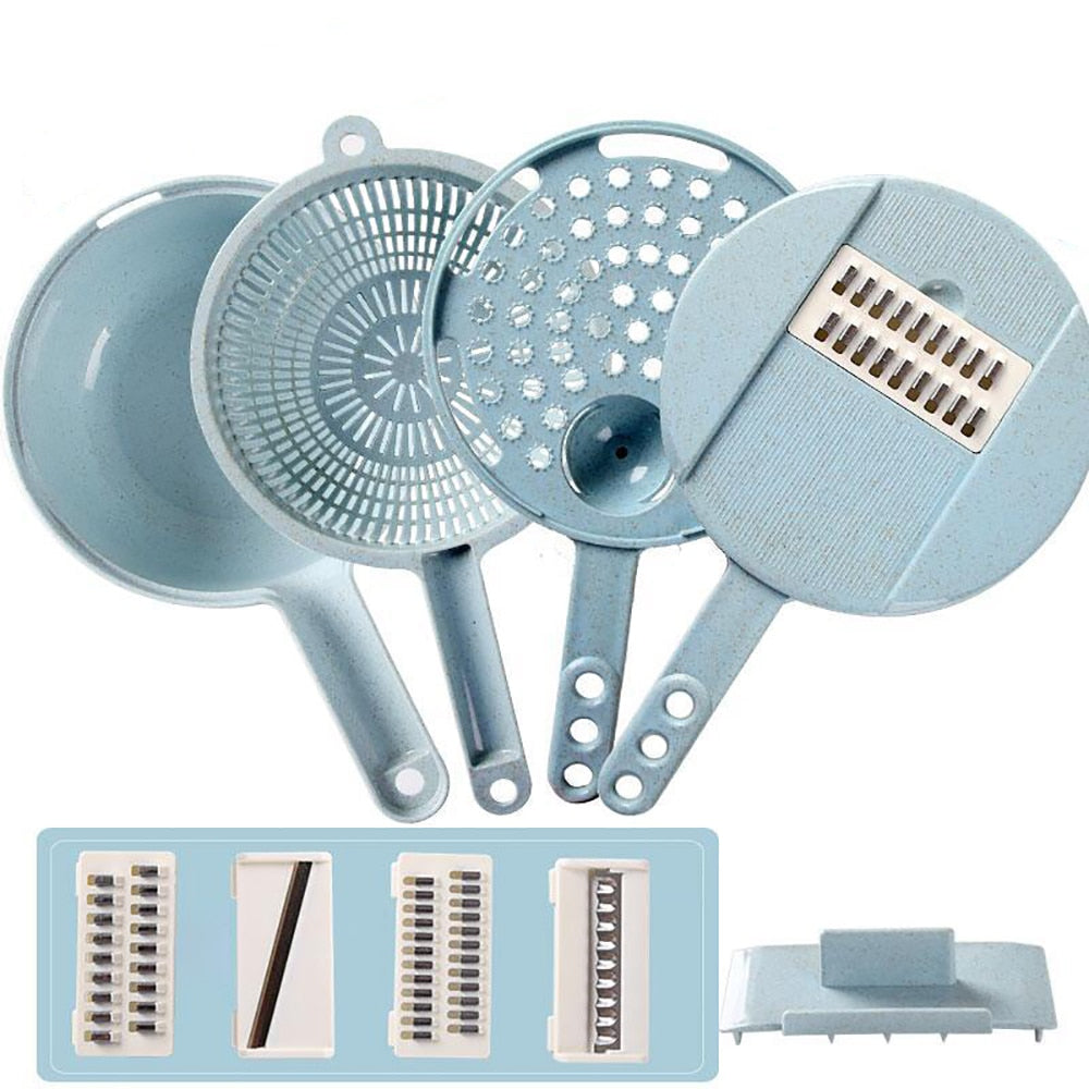 The Safer Mandoline Slicer With Strainer