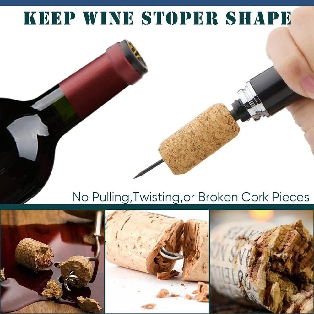 Air Pump Wine Bottle Opener with Foil Cutter