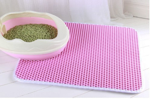 Cat Waterproof Litter Mat with a double-layer design