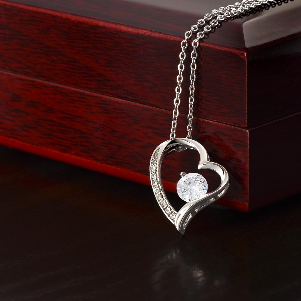 Nurse is an Angel CZ Heart Necklace