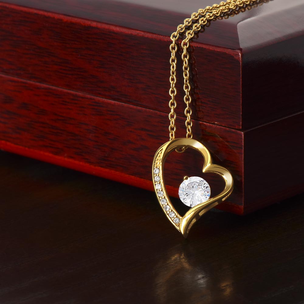 Nurse is an Angel CZ Heart Necklace