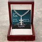 To My Son Faith Cross on Cuban Chain