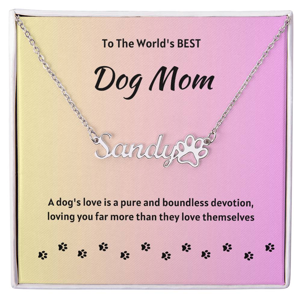 Paw Print Necklace - Personalized