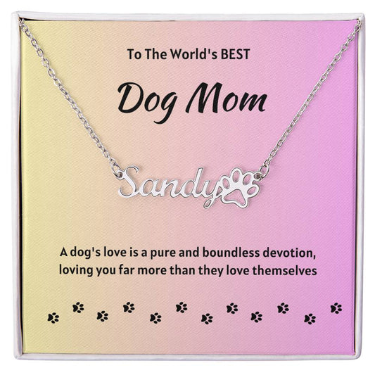 Paw Print Necklace - Personalized