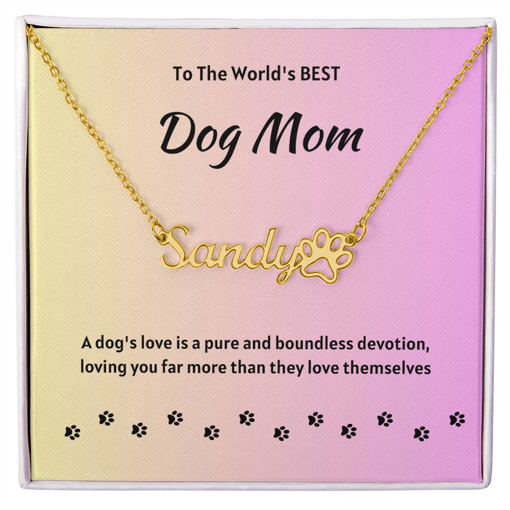 Paw Print Necklace - Personalized