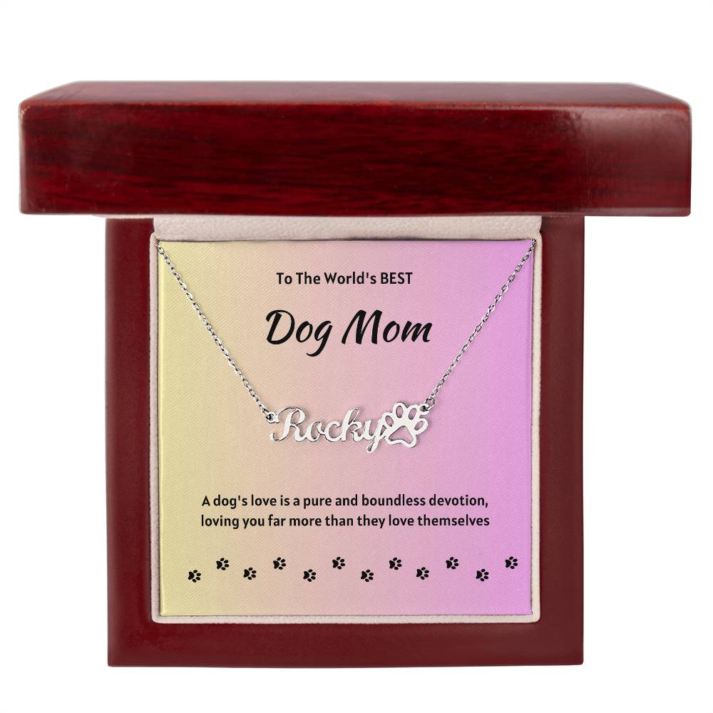 Paw Print Necklace - Personalized