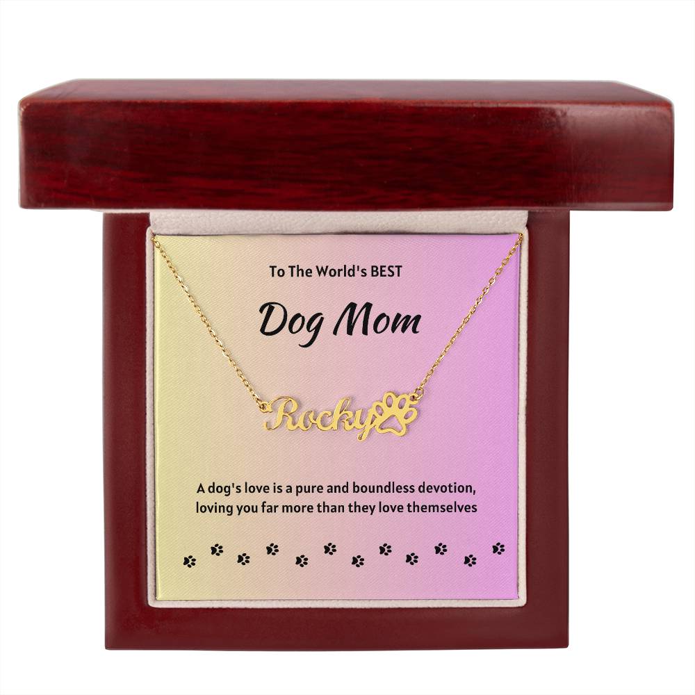 Paw Print Necklace - Personalized