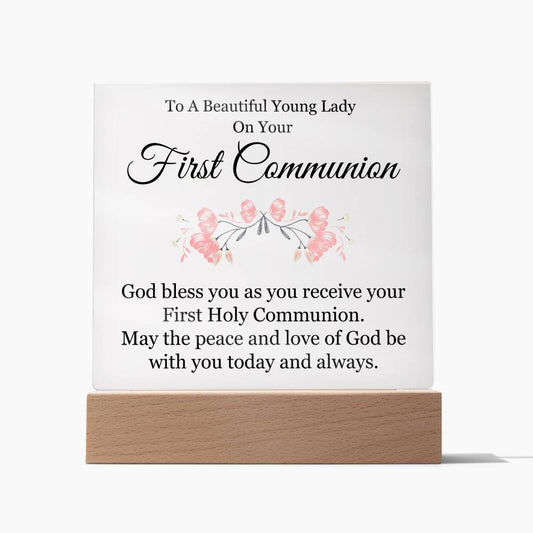 First Holy Communion Acrylic Plaque