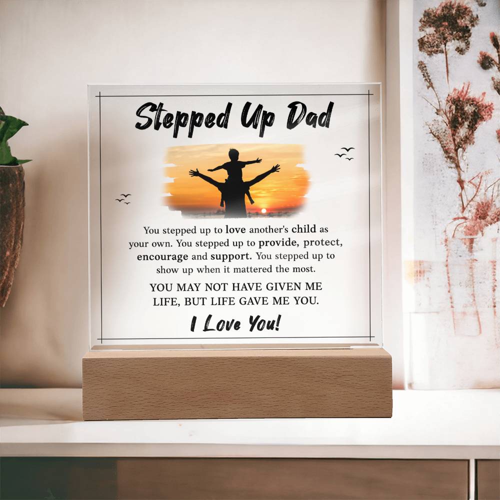 Step Dad I love you acrylic plaque -Sentimental Gestures™