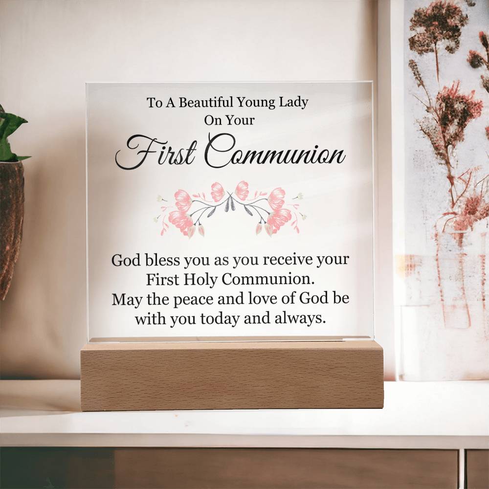 First Holy Communion Acrylic Plaque