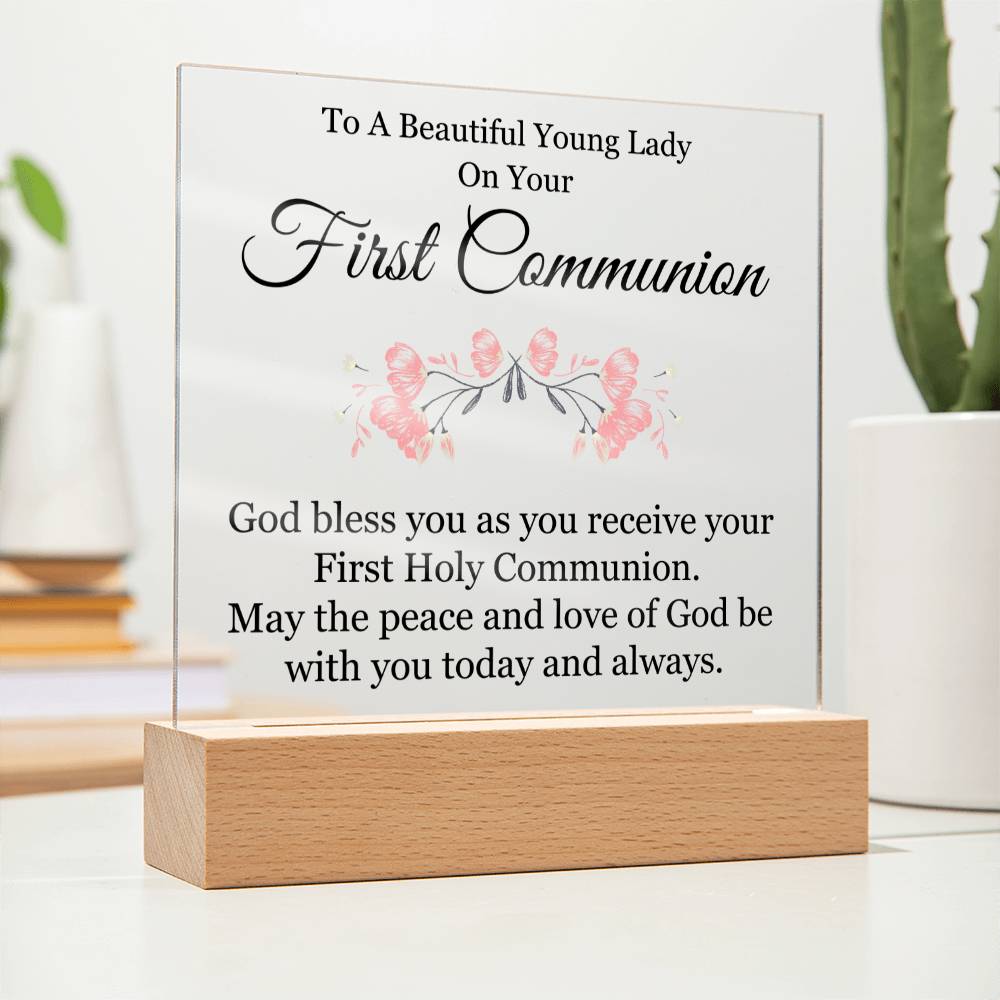 First Holy Communion Acrylic Plaque