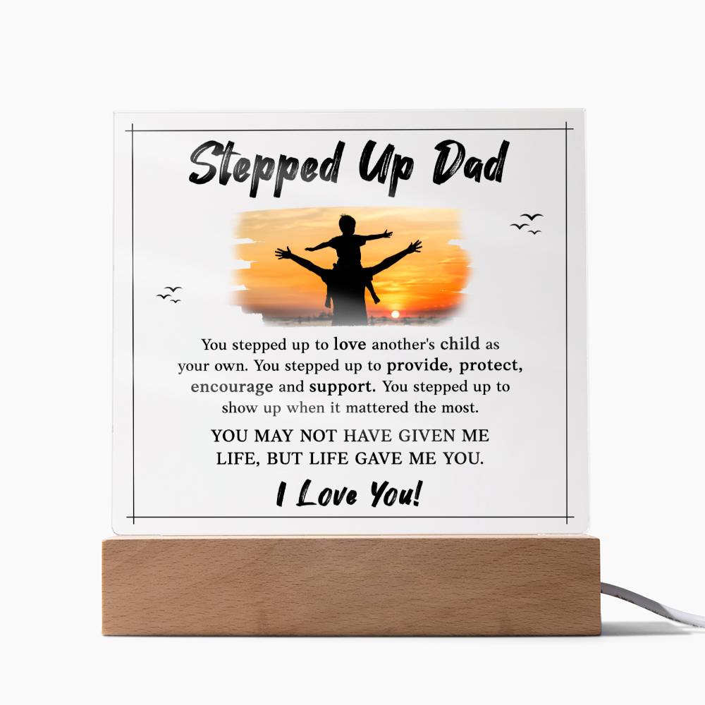 Step Dad I love you acrylic plaque -Sentimental Gestures™