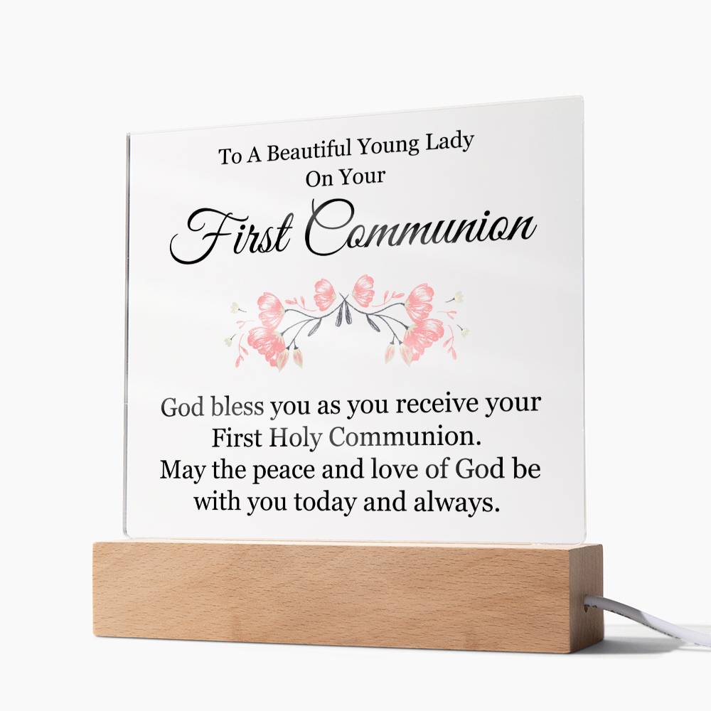 First Holy Communion Acrylic Plaque