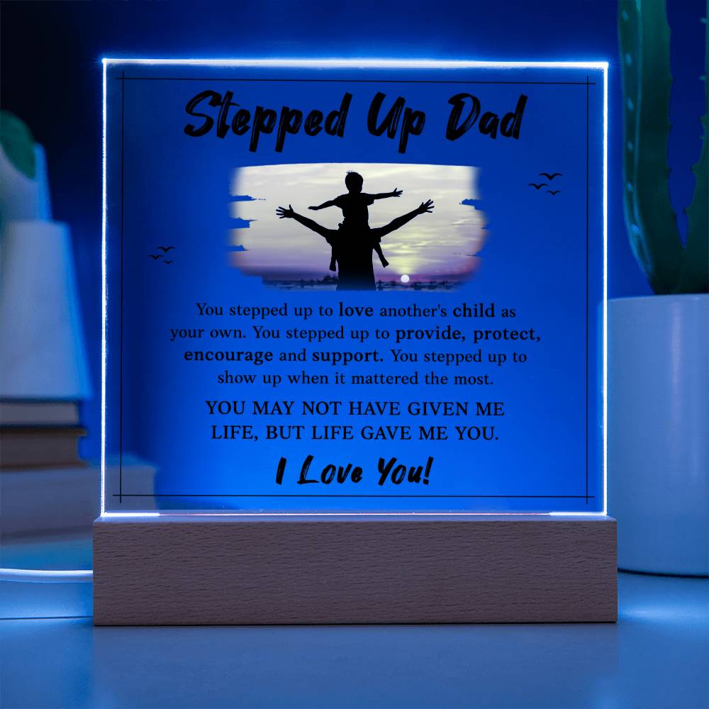 Step Dad I love you acrylic plaque -Sentimental Gestures™