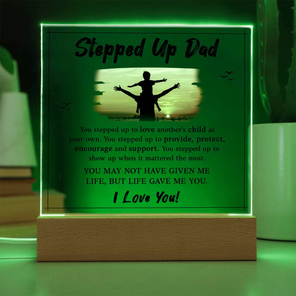 Step Dad I love you acrylic plaque -Sentimental Gestures™