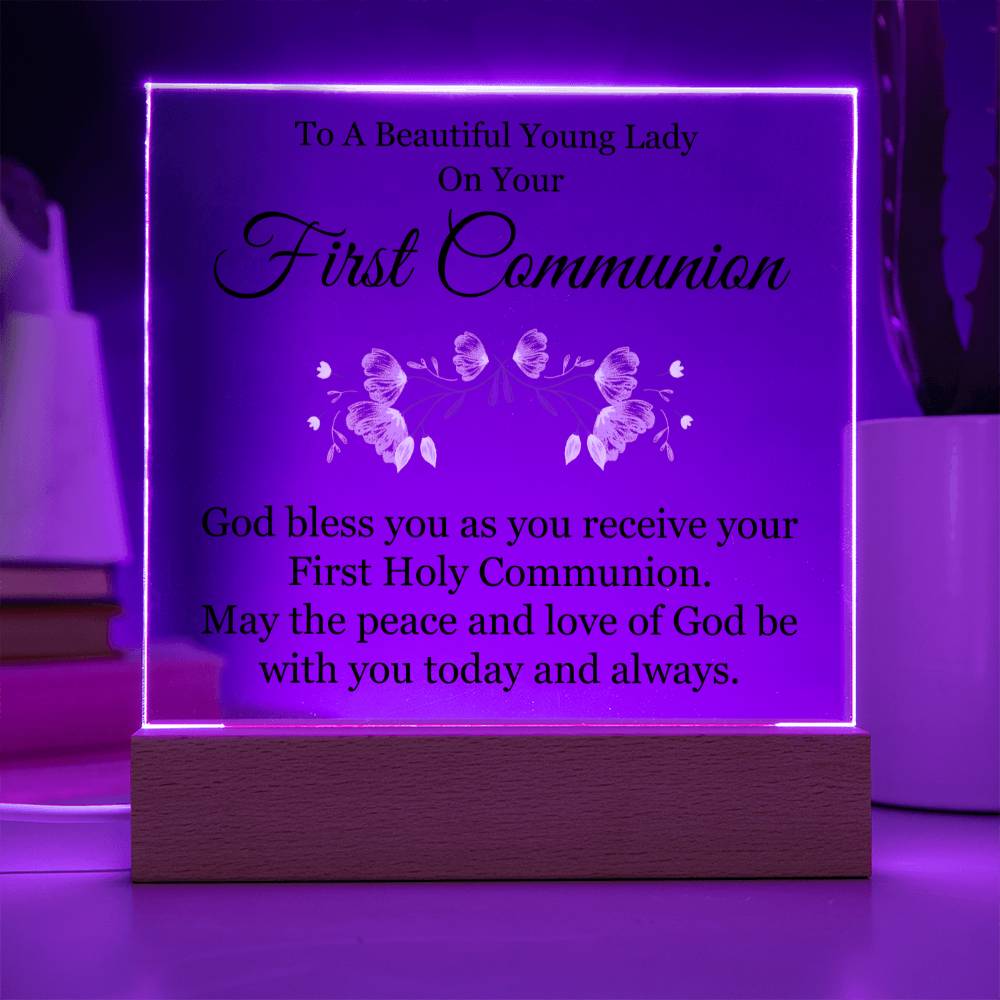 First Holy Communion Acrylic Plaque