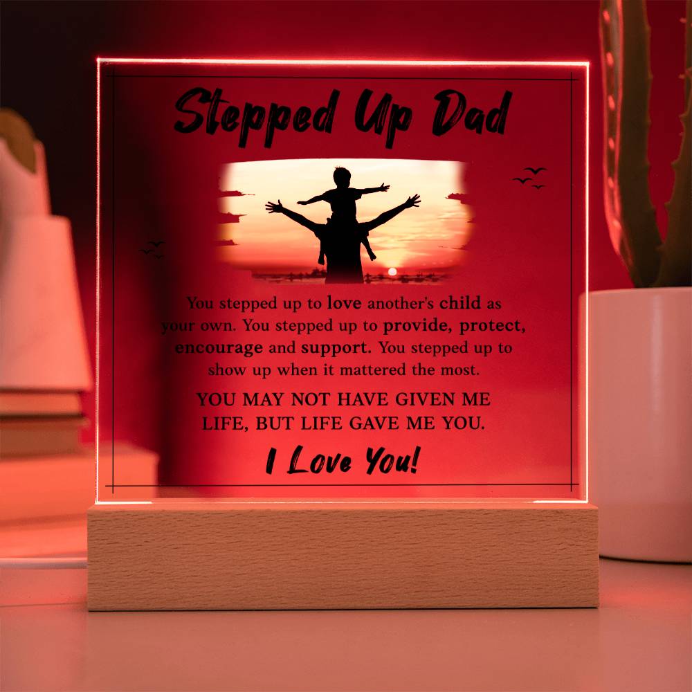 Step Dad I love you acrylic plaque -Sentimental Gestures™