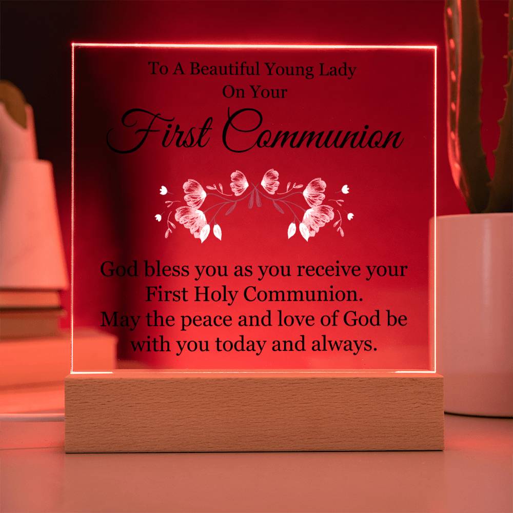 First Holy Communion Acrylic Plaque