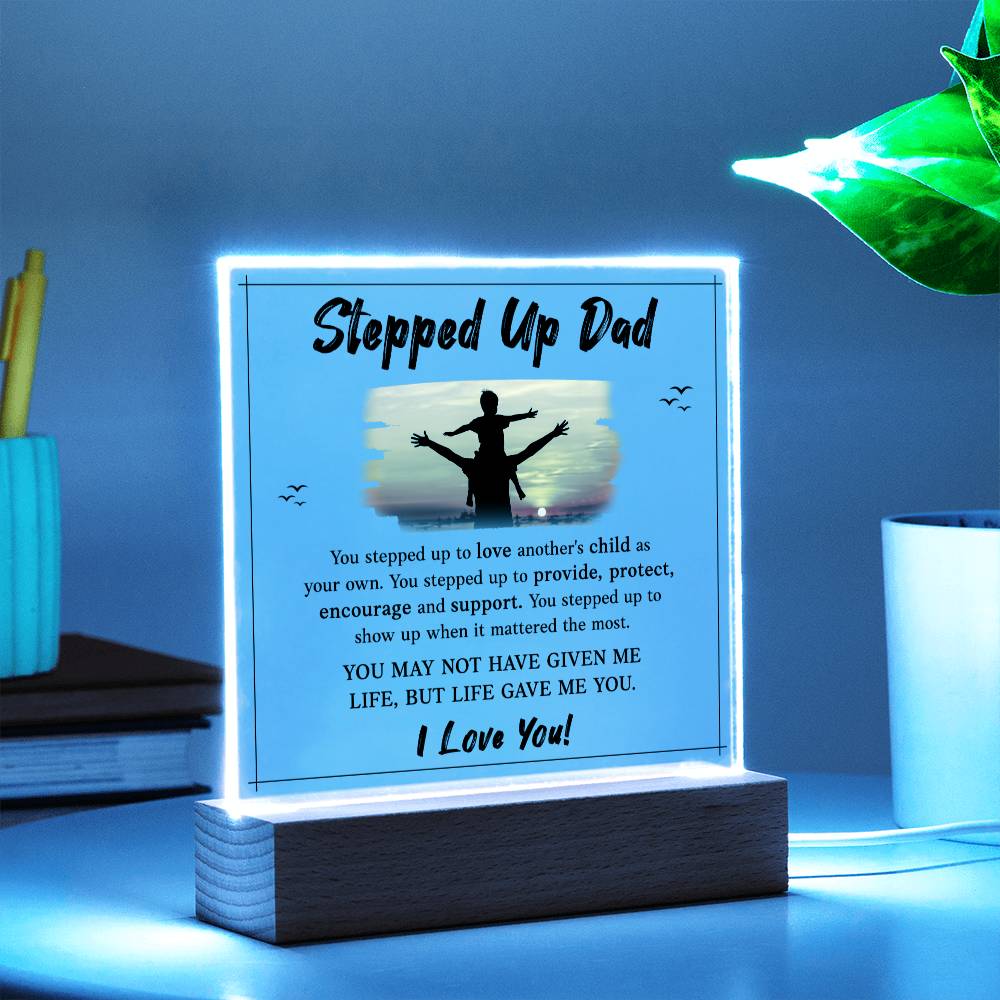 Step Dad I love you acrylic plaque -Sentimental Gestures™