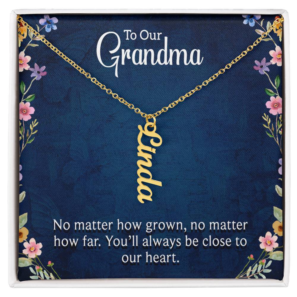 We Love You Grandma! Grandchildren Necklace