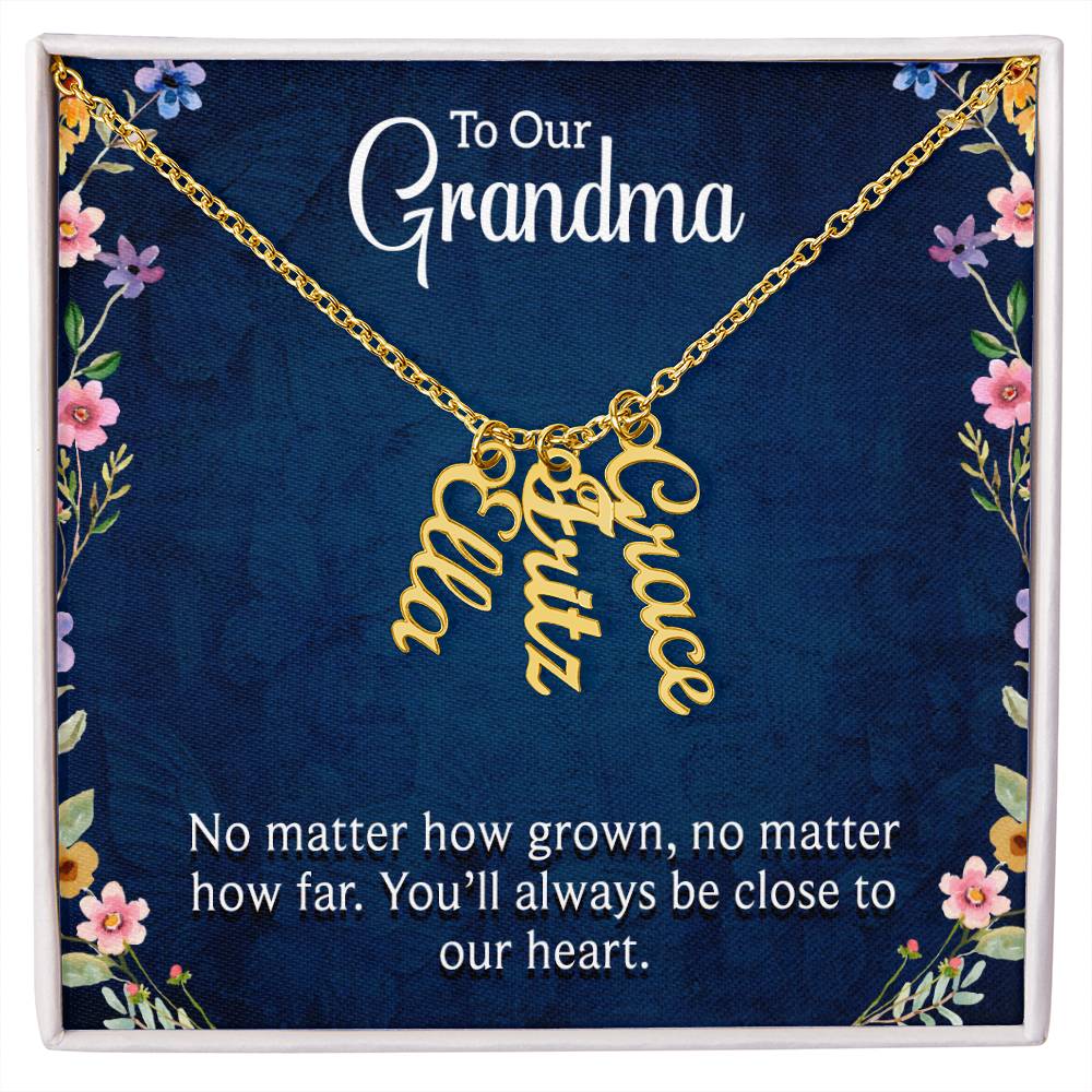 We Love You Grandma! Grandchildren Necklace