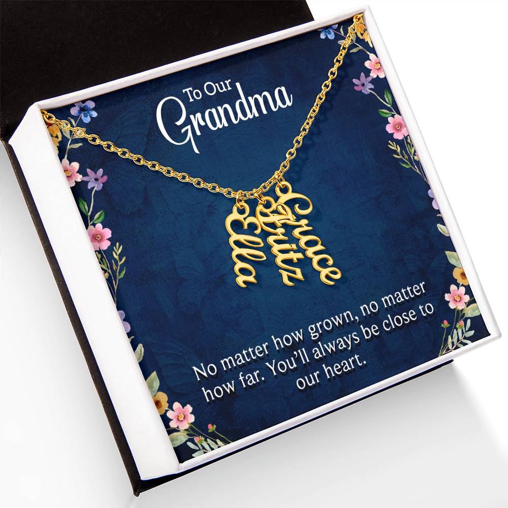 We Love You Grandma! Grandchildren Necklace