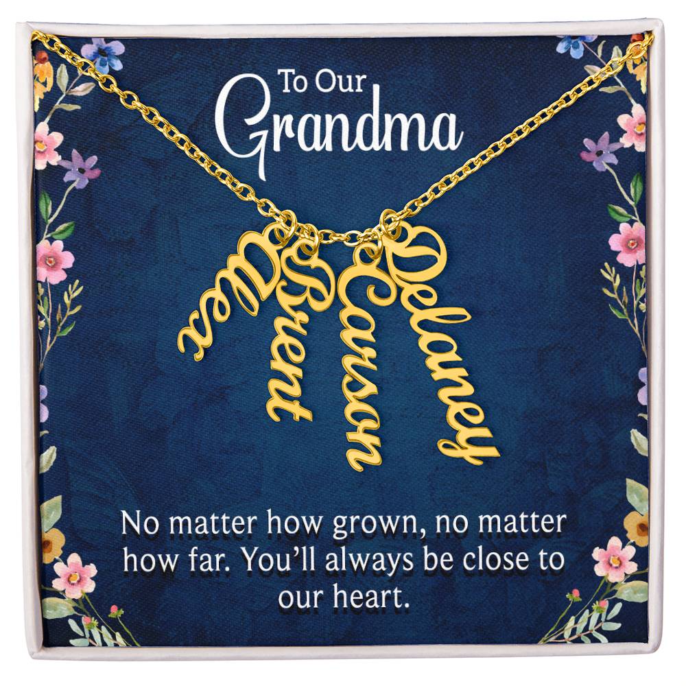 We Love You Grandma! Grandchildren Necklace
