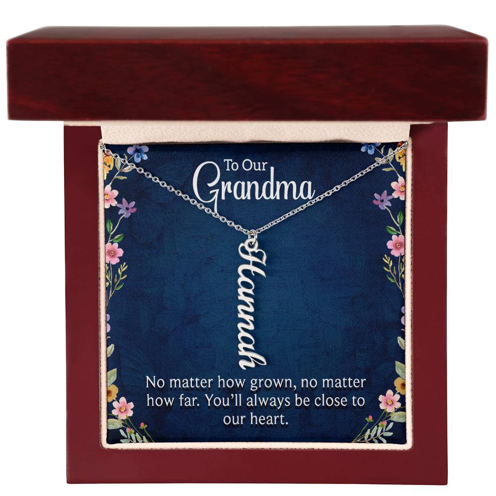 We Love You Grandma! Grandchildren Necklace