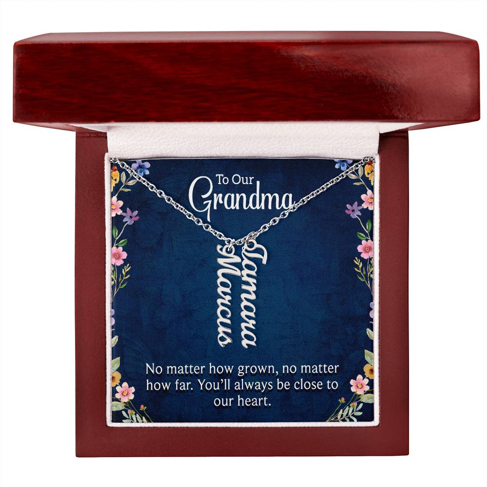 We Love You Grandma! Grandchildren Necklace