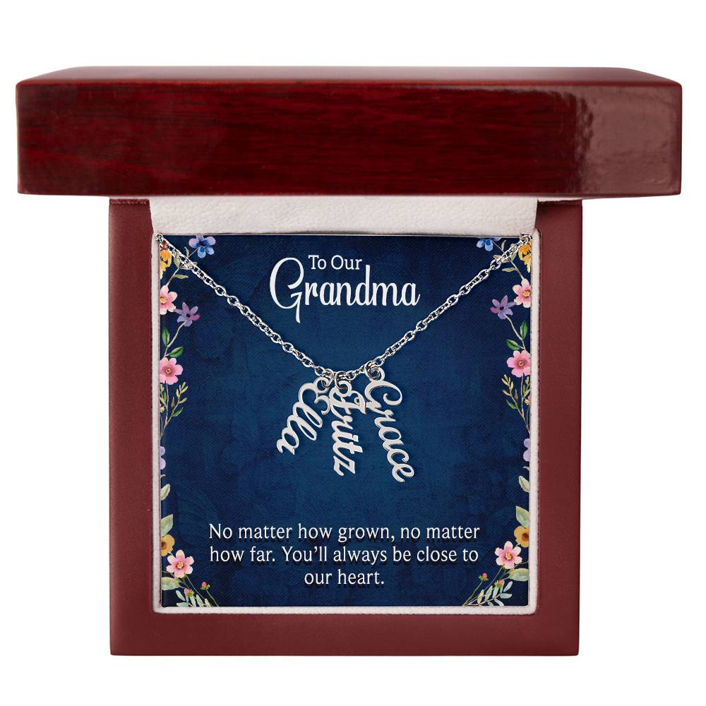 We Love You Grandma! Grandchildren Necklace