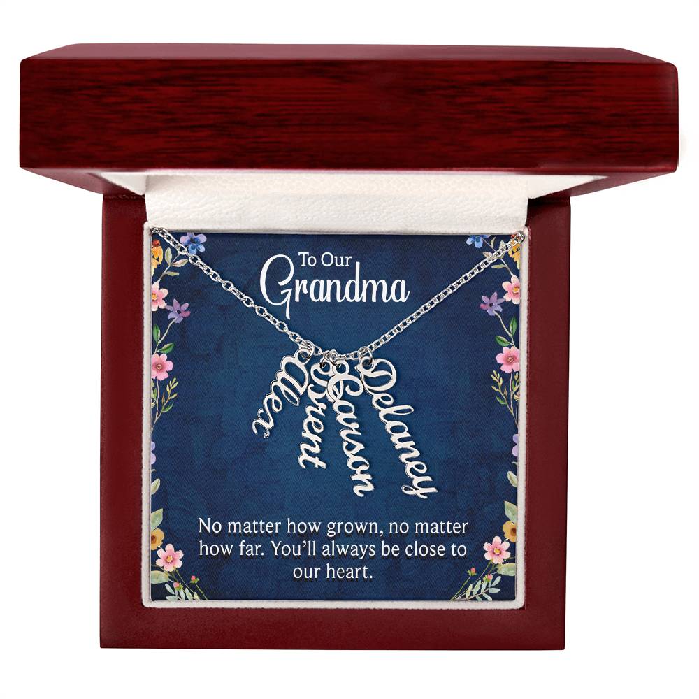 We Love You Grandma! Grandchildren Necklace