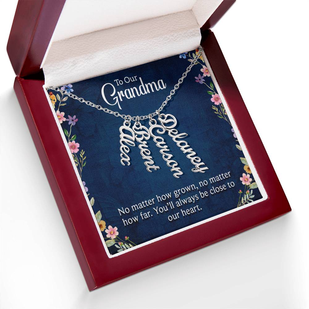 We Love You Grandma! Grandchildren Necklace
