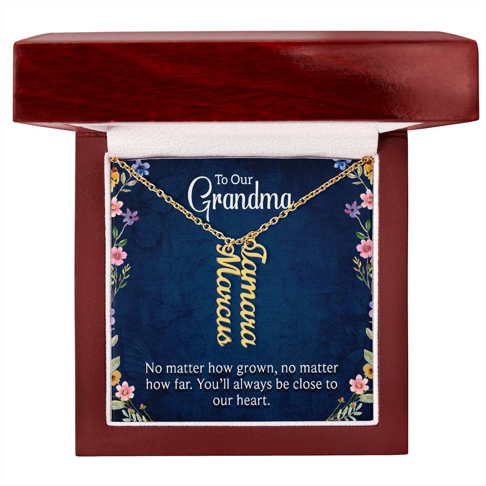 We Love You Grandma! Grandchildren Necklace