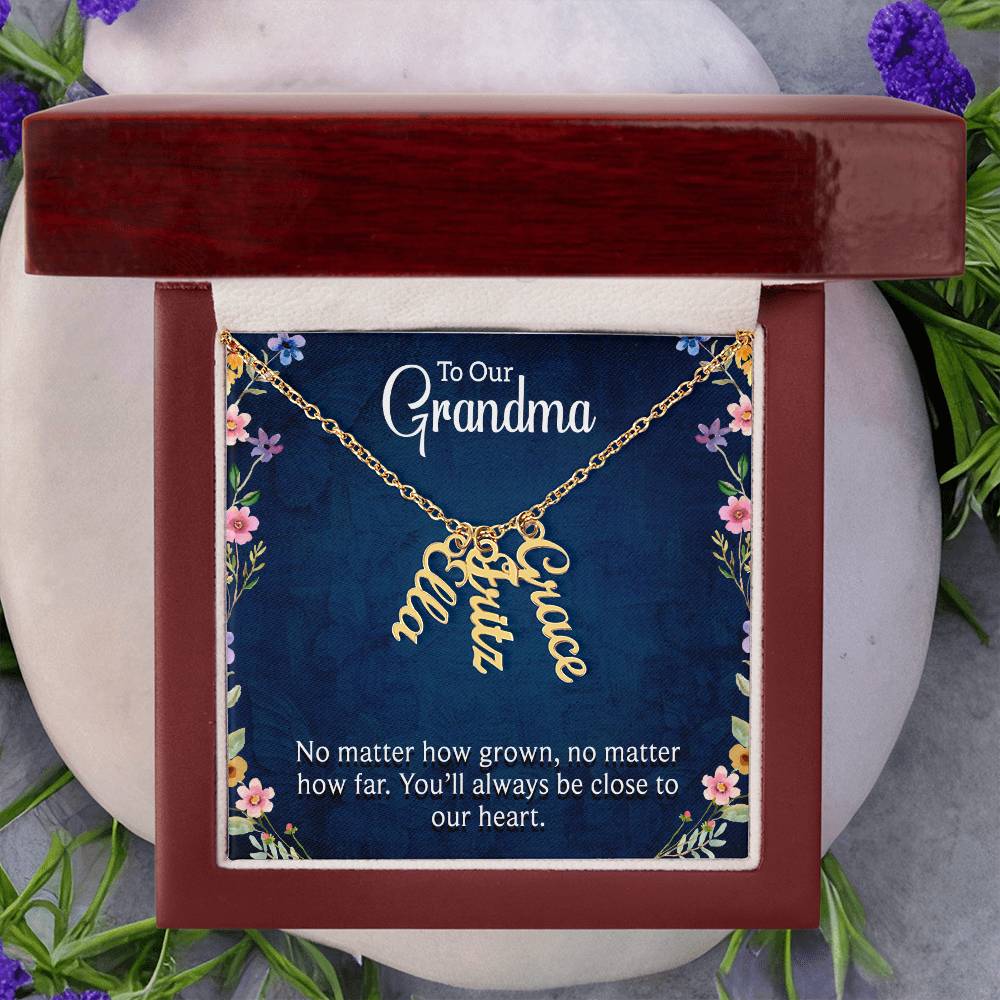 We Love You Grandma! Grandchildren Necklace
