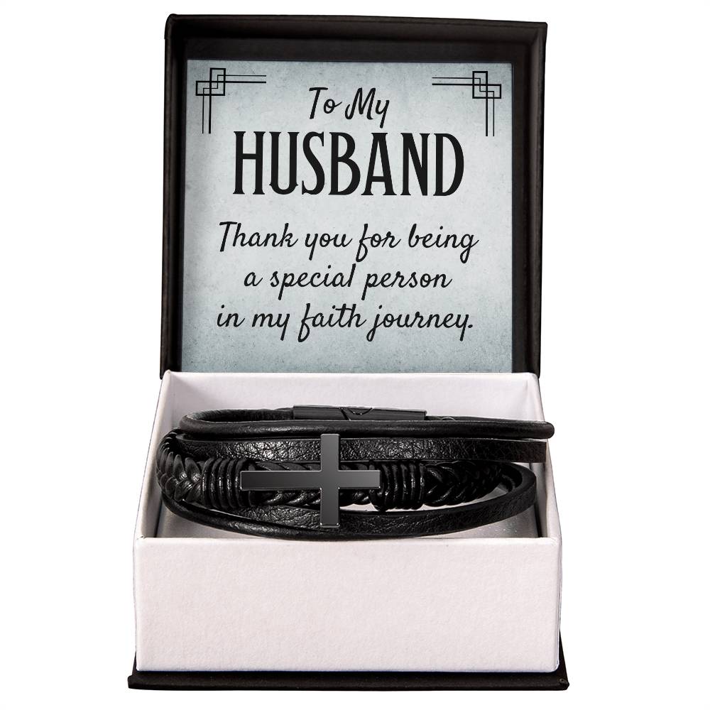 Husband Faith Cross Bracelet