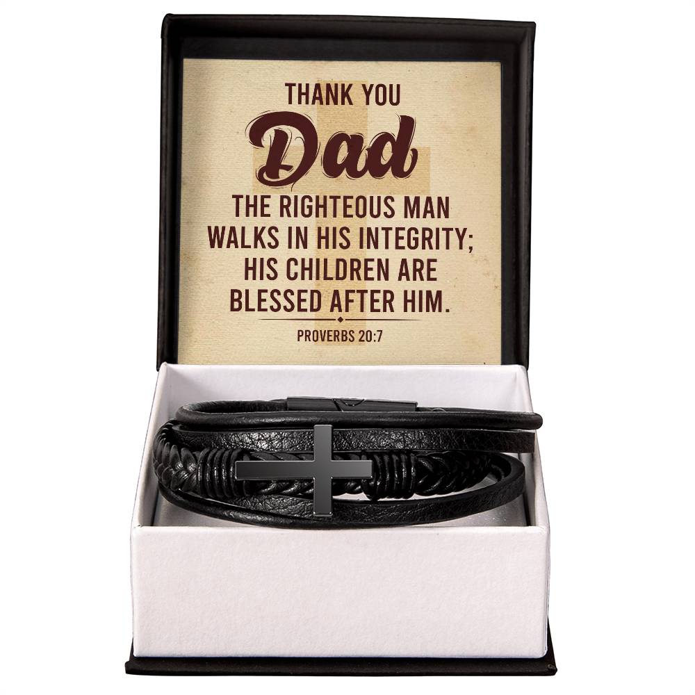 Dad Faith Cross Bracelet