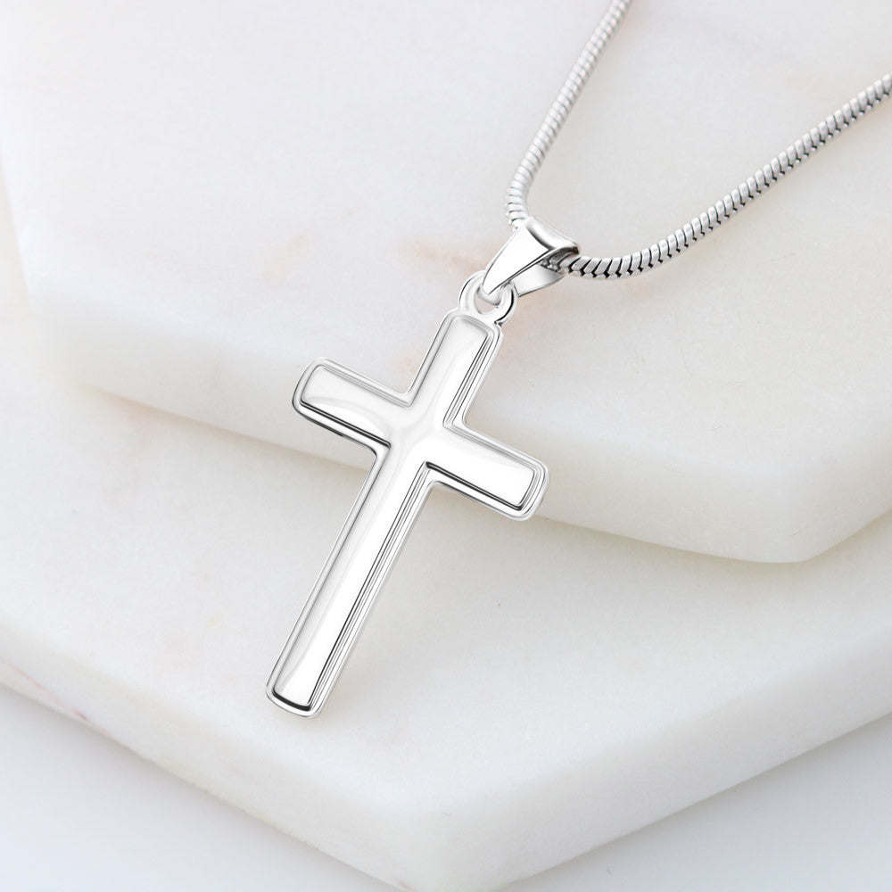 To My Daughter Faith Cross Necklace