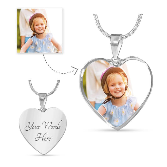 Always in My Heart Photo Necklace