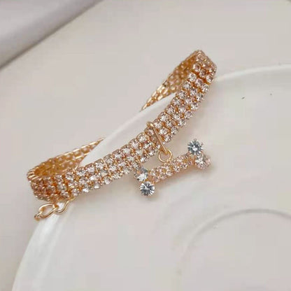 My Glam Girrrl™ Faux Diamond Dog Necklace