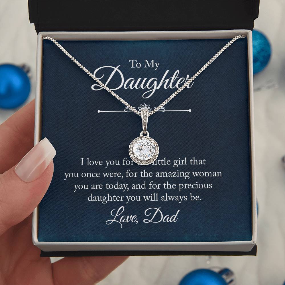 Love My Daughter Necklace from Dad