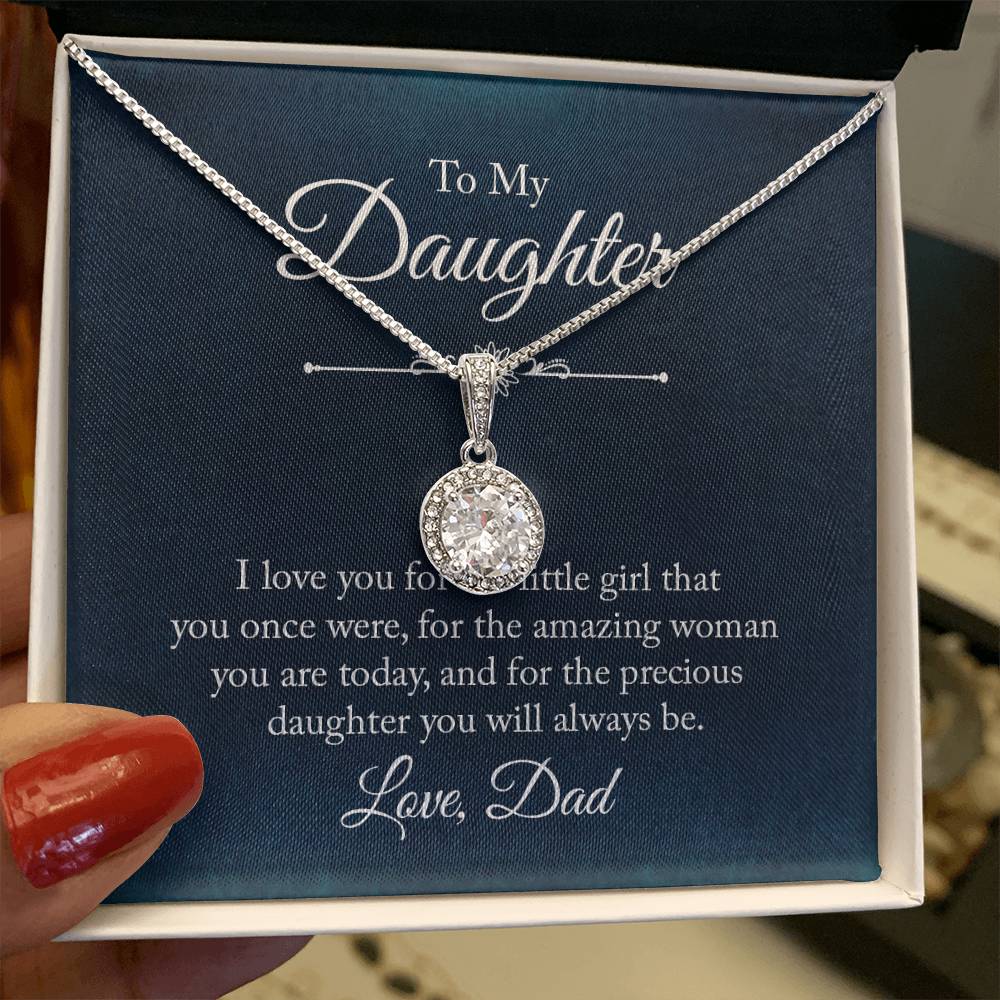 Love My Daughter Necklace from Dad