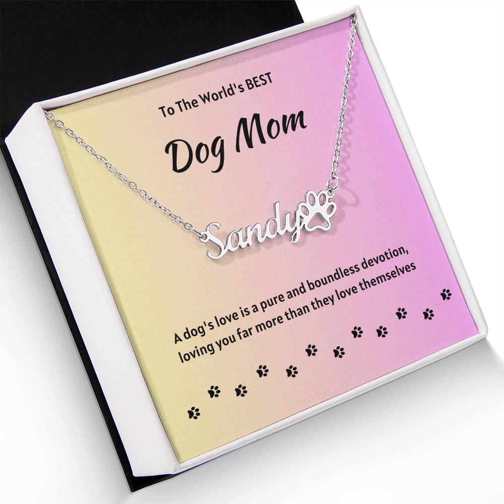 Paw Print Necklace - Personalized