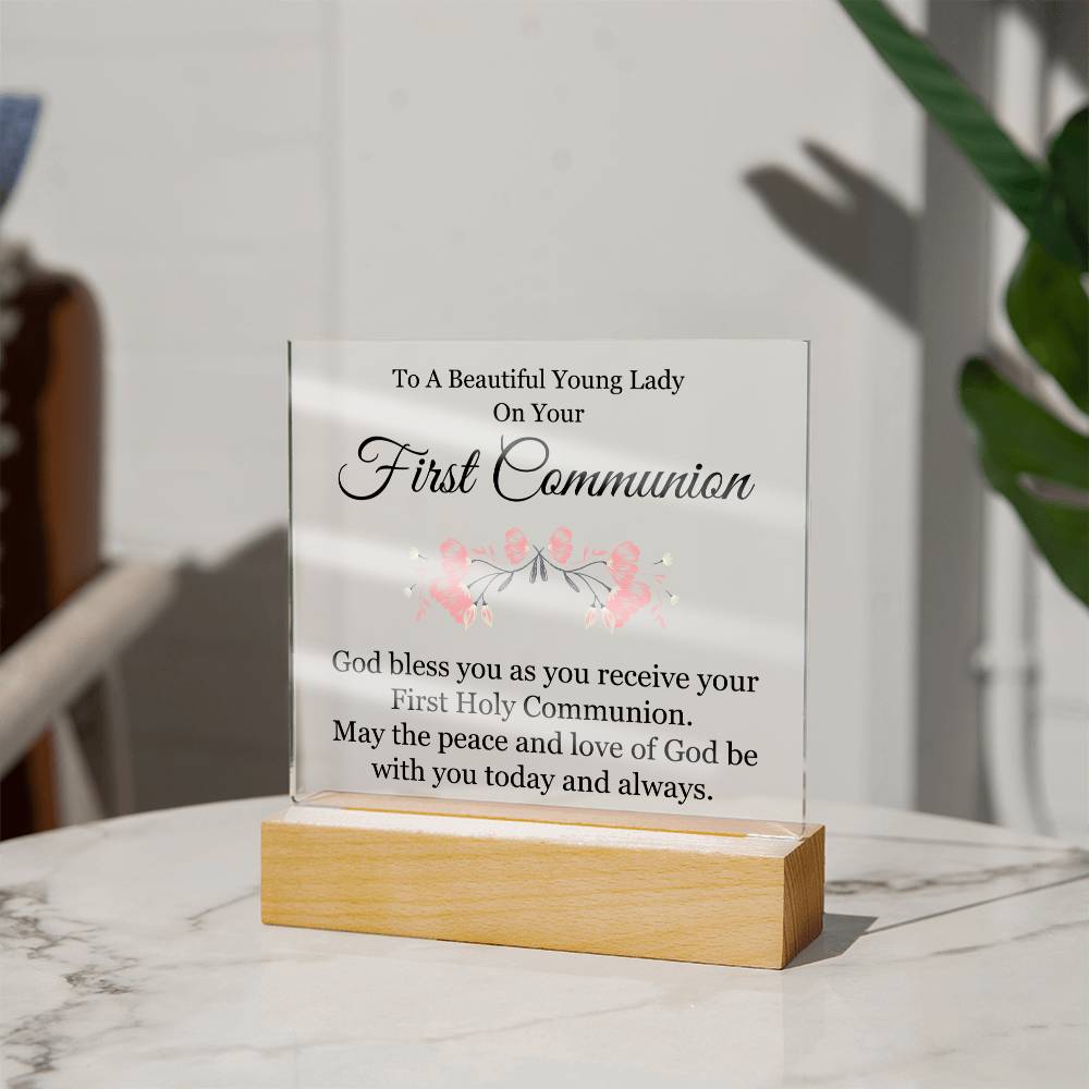 First Holy Communion Acrylic Plaque