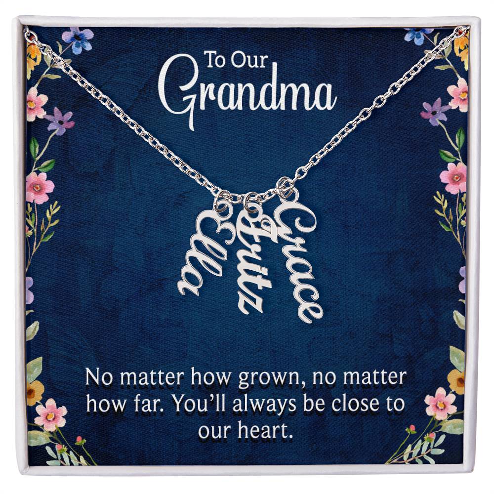 We Love You Grandma! Grandchildren Necklace