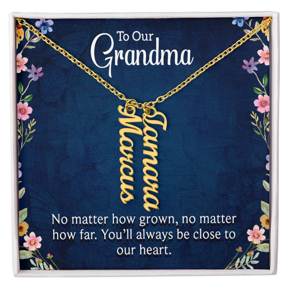 We Love You Grandma! Grandchildren Necklace