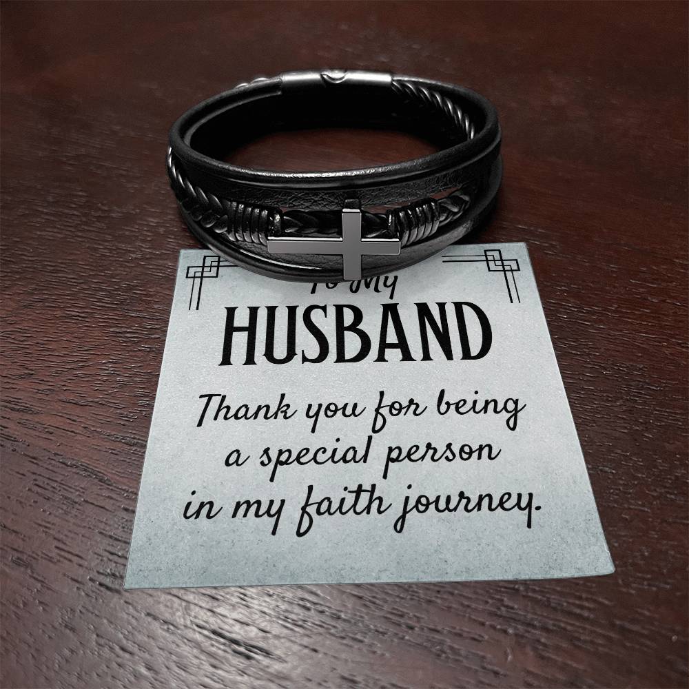 Husband Faith Cross Bracelet
