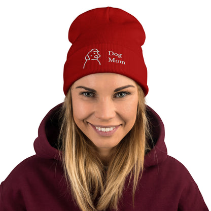 Dog Mom Embroidered Beanie™